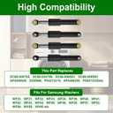 Washer Shock Absorber DC66-00470A & DC66-00470B Compatible with Samsung Washing Replaces DC66-00470A, DC66-00470B, AP4206426, DC66-00650C, DC66-00650D, 2020946, PS4212219, AP4456255 etc (Pack of 4)
