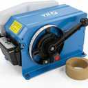 Manual Water Activated Tape Dispenser, Industrial Gummed Tape Machine for Reinforced Kraft Paper Tape (Up to 3" Wide), Heavy Duty Packing Cutter with Stainless Steel Blade for Shipping & Warehouse
