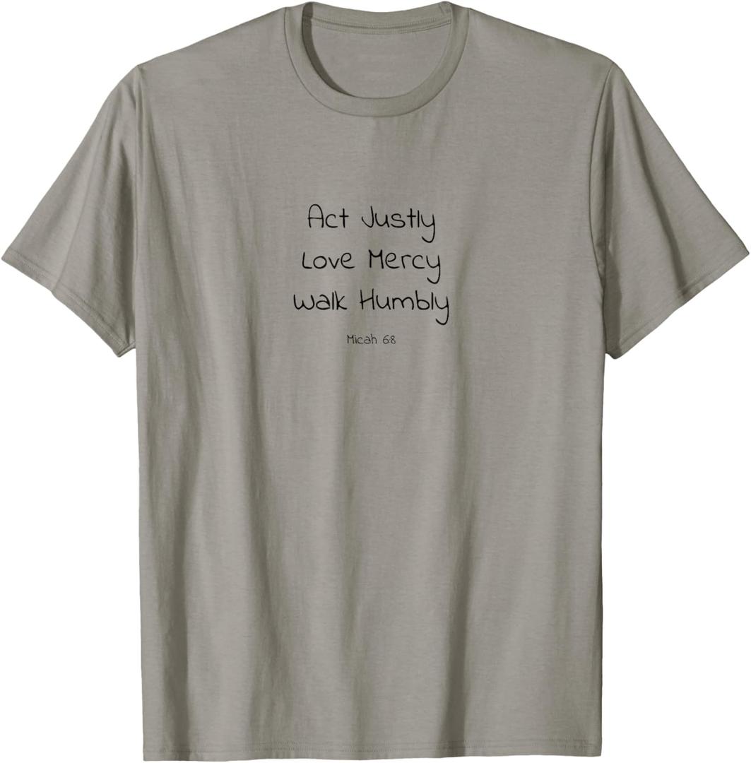 Micah 6:8 Shirt T-Shirt, 2XL