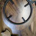 Tribesigns Bistro Pub Table, 37.4" High Round Bar Table for Small Bars, Brown, Height: 37.4 inches, Diameter: 23.7 inches