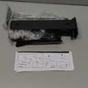 Goovilla Shelf Bracket, Heavy Duty Floating Shelf Brackets 10 inch Long, 4 Pack Brackets for Shelves, Black Coated Metal Wall Shelf Support Brackets with 1/5 Inch Thick and 160 lb. Load Capacity