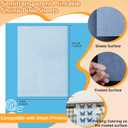 12 Sheets Printable Shrink Paper Sheets Plastic for Inkjet Printer, Shrink Art Paper for Crafts DIY Keychain Making, Mother's Day, Father's Day Gifts (Semitransparent, 8.27 x 11.61 inch)