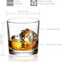 Groomsmen Whiskey Glasses Set of 8-11oz Old Fashioned Rocks Glass - Unique Groomsmen Gifts for Wedding Party, Bachelor Party Favors for Men