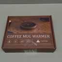 SWEETFULL Coffee Mug Warmer, 36W Electric Cup Warmer for Desk with 3-Temp Settings Advanced Temperature-Controlled Heating Coffee Gifts Accessories for Women Men Milk, Tea, Candle - Wood