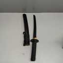 JIHPEN sword, Pure Handmade Samurai Sword, 9260 Spring Steel, 41.31.21 inches, Full Tang Sword Set, Sharp, Black Katana