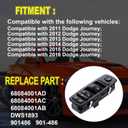 Driver Side Master Power Window Switch, Replacement for 68084001AD