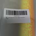 Yellow Orange Gradient Chunky Glitter Faux Leather Roll 12 x 52 Inch, Sparkly Autumn Halloween Collection Fabric for DIY Bows, Crafts, Accessories (Yellow-Orange)