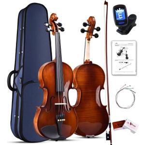 Aileen 4/4 Violin Set for Beginners, Full Size Fiddle Kit for Adults Starters and Children Teenager Students (Used needs new strings)
