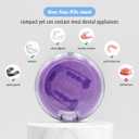 2 x Transparent Retainer Holder with Lanyard, Travel Night Guard Box with Vent Holes, Compact Portable Mouthguard Container, Aligner Case Compatible with Invisalign (Clear Blue)