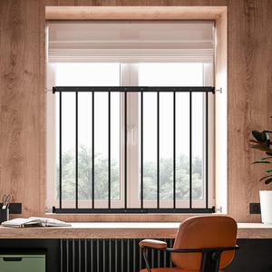 WAOWAO 19.49-33.64" Wide Window Guards for Child Safety Black 2 Piece