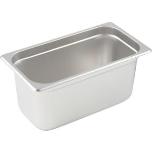 Winco Anti-Jamming Steam Pan, 1/3 by 6-Inch, Standard Weight
