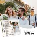 Wedding Gifts for Couples 2025, Bridal Shower Gifts for Bride to Be, Marriage Prayer Plaque, Married Couples Anniversary, Wedding Picture Frame, Marriage Blessing Gift, Bride, Groom