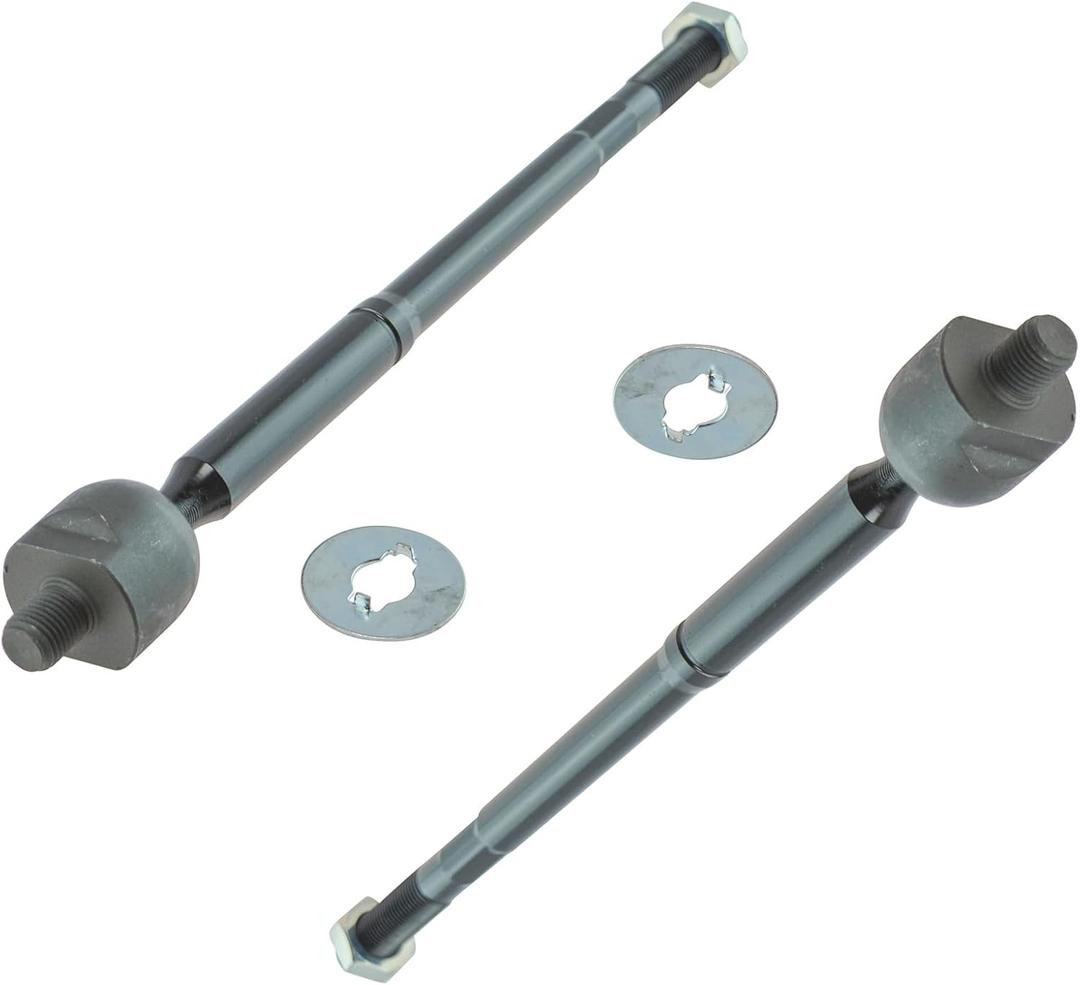 TRQ Front Inner Tie Rod Set 2 Piece Compatible with 2000-2005 Toyota Celica
