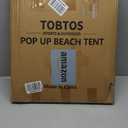 TOBTOS UPF 50+ Pop Up Beach Tent, Easy Set Up Beach Umbrella, Sun Shelter for 2-3 People UV Protection Portable Sunshade, Baby Canopy Cabana, Lightweight with Carry Bag