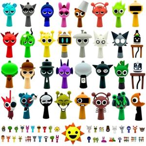 Mini Character Figures Set – Colorful Cartoon Creatures, Collectible Phase 1 & 2 Action Figures, Kids Mini Toys Set (28 Pieces)