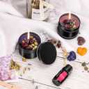 Haccah Candle Making Kit with Wax Melter, DIY Arts&Crafts Gift for Adults,Beginners,Candle Making Supplies,Including Electronic Stove, Rich Scents,Wicks, Candle tins, Dyes, Stickers, Melting Pot