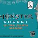 Monster Energy Ultra Fiesta Mango, Sugar Free Energy Drink, 16 Ounce | Pack of 15 (EXP 11/14/27)
