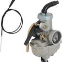 ALL-CARB Carburetor and Throttle Cable Replacement for Honda CRF80F XL70 SL70 XL75 XR80 XR80R Carb