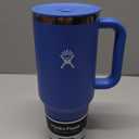 Hydro Flask Travel Tumbler with Handle, Lid and Straw - Insulated Stainless Steel in 40 Oz Cascade