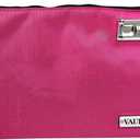 Vaultz Money Bag with Lock - 7 x 10 Inches, Men & Women's Locking Accessories Pouch for Cash, Bank Deposits, Wallet, Medicine, Phone and Credit Cards - Pink