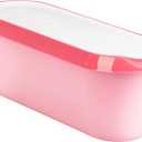 Tovolo Glide-A-Scoop Reusable Ice Cream Tub, Flamingo  Airtight BPA-Free Ice Cream Container for Homemade Ice Cream, Compact Freezer Storage, Dishwasher Safe (1.5 Quart)