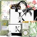 Awfrky Birthday Gifts for Women, Personalized Christmas Gift for Women, Monogrammed Initial Gift for Her Mom Grandma Teacher Wife Friend Daughter Sister Girlfriend, Get Well Thank you Gifts (K)