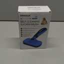 Swihauk Self Cleaning Slicker Brush - Skin Friendly Deshedding Grooming Tool for Dogs & Cats, Suitable for Shedding & Haired Pets, with Pet Supplies Accessories, Blue