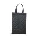 Car Tissue Holder, PU Leather Car Backseat Napkin Holder, Rectangular Hanging Tissues Box Cover for 120-150 Standard Tissues, Car Tissue Storage Organizer Accessories for Most Vehicles (Black)