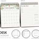 Jotsome Small Desk Calendar 2026-2027, Standing Flip Calendar (6"x7.5") from March 2026 to June 2027, Double-Sided Design Aesthetic Desk Calendar with To Do List, Gift for the Holidays