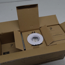 POPANU Canless Recessed Gimbal Downlight Rotatable-Spotlight 5 CCT 3 Inch Eyeball Ceilling Potlight, Dimmable Recessed Lights Fixture with Junction Box, 8W CCT Adjustable, White Round Trim, 5 Pack