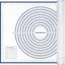 Silicone Pastry Mat Extra Thick Large Non Stick Baking Supplies Kitchen Counter Cooking Rolling Dough Sheet Pie Crust Sourdough Bread Oven Liner with Measurement (XXL-24''(W)*32''(L), 2#Blue)