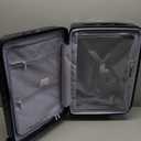 LUGGEX 24 Inch Luggage with Spinner Wheels - 100% Polycarbonate Hardside Expandable Medium Suitcase (Navy, 24 Inch)