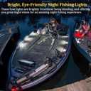 Botepon Upgraded Boat Interior Lights, No Drill Install Marine LED Lights with Adhesive & IP67 Waterproof, Boat Deck/Cockpit Lighting for Night Fishing Safety, White