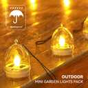 4 x Solar Lantern Candle Tea Lights - 2Pcs Outdoor Candle Lamp FLameless Flicker, LED Candles Light Solar Powered Lanterns Home Decor for Patio Garden Camping Party