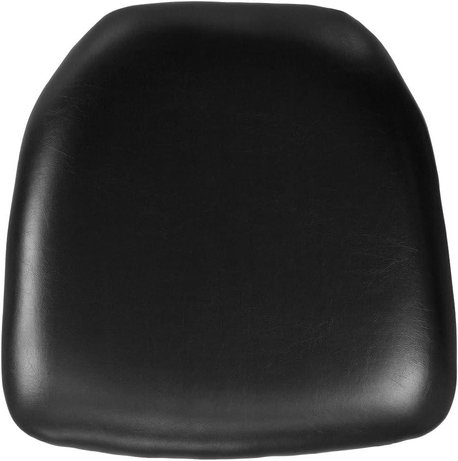 Flash Furniture Hard Black Vinyl Chiavari Chair Cushion, Pack of 1