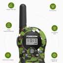 FOREDOM Walkie Talkies for Kids Walkie Talkies Long Range for Boys & Girls Age 3 to 12 Year Old Birthday Cool Army Toys - 3 Pack