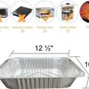 Waytiffer Aluminum Pans 9x13 Disposable Foil Pans (10 Pack) Half Size Deep Steam Table Pans Extra Thick for Baking, Cooking, Roasting, Heating, Serving & Lining Steam-Table Trays