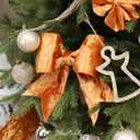 MAYREEL 4 Inch Cinnamon Crushed Velvet Ribbon Wired Extra Wide Burnt Orange Terracotta Christmas Ribbon for Autumn Fall Decorations Halloween Wreaths Tree Toppers Gift Wrapping 10 Yards