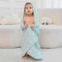 Mooreeke 2 Pack Toddler Towels - 100% Cotton Toddler Hooded Towels - Soft Baby Bath Towel with Hood for Newborn - Comfort Towel for Baby Girls and Boys - Animal Shaped (Flower & Star)