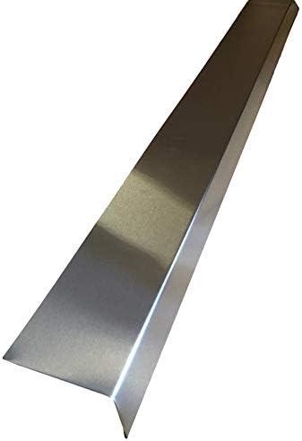 EAGLE 1 - (5 FT Long) Roof Drip Edge Flashing- 26 Gauge- 60"x4" x1.5"- 75 Degree Angle - Easy to Install- Matching Screws and Hex Bit Driver Included- Many Colors (2, Stainless Steel)