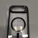 ESR for iPhone Air Case with Stash Stand, Camera Control Cover Compatible with MagSafe, Military-Grade Drop Protection Magnetic Phone Case for iPhone 17 Air, Scratch-Resistant Back Cover, Clear Black