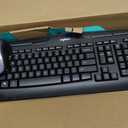Logitech MK335 Full Size Quiet Wireless Keyboard Mouse Combo - Black/Silver