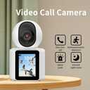 Two Way Pet Camera with 2.8 inch HD Screen, 1080P Video Calling Camera for Indoor Home Security, Indoor Home Nanny/Dog/Baby Security Device with Phone App