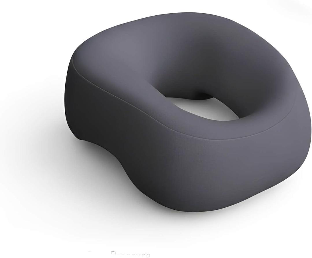 Vanteen Face Down Massage Pillow for Spa Table, Breathable Memory Foam Headrest for Massage, Beauty, Therapy, and Home Use – Soft, SkinFriendly & PressureFree Design (Grey)