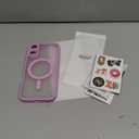 TOCOL Magnetic for iPhone 16 Case, Upgraded Full Camera Protection, Compatible with Magsafe, Drop Protection, Translucent Matte Back Bumper Phone Cover 6.1-Inch (Peony)