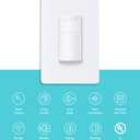 Kasa Smart Motion Sensor Switch, Dimmer Light Switch, Single Pole, Needs Neutral Wire, 2.4GHz Wi-Fi, Compatible with Alexa & Google Assistant, UL Certified, No Hub Required(ES20M) White 1-Pack