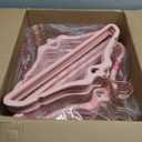 HOUSE DAY Pink Velvet Hangers 60 Pack, Non Slip Flocked Felt Hangers, Sturdy Velvet Clothes Hanger, Cute Heart Heavy Duty Coat Hanger, Ultra Slim Pink for Closet Space Saving