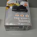 Electric-Lunch-Box-Heated-Food-Warmer 100W Heating Lunchbox for Adults 1.8L Portable Food Heater for Work/Car, 12V/24V/110-230V Lonchera Elctrica Porttil with Fork Spoon (Black)