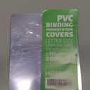 HOUYEE 200 Pack 5 Mil PVC Binding Presentation Covers, Clear Report Covers,8.5x11 Inches,Letter Size