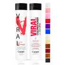 Celeb Luxury Intense Color Depositing Colorwash Shampoo + BondFix Rebuilder, Vegan Hair Dye, Sustainably Sourced Plant Based, Semi Permanent Hair Color, Viral and Gem Lites Duos